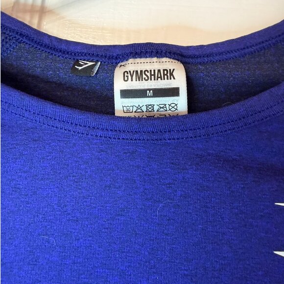 GymShark Vital Seamless Cobalt Blue Long Sleeve Size Medium - Picture 4 of 5